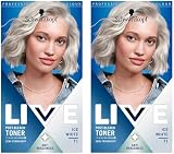 LIVE Schwarzkopf Ice White T1 Post-Bleach Toner 2x 60ml Kit Blond No Brass view 1