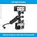 CamKix Stabilizing Hand Grip Compatible with GoPro Hero 8, 7, 6, 5, 4, 3+, 3 and DJI Osmo Action w/Dual Mount, Tripod Adapter and Universal Phone Holder - Record Videos with 2 Different Camera Angles