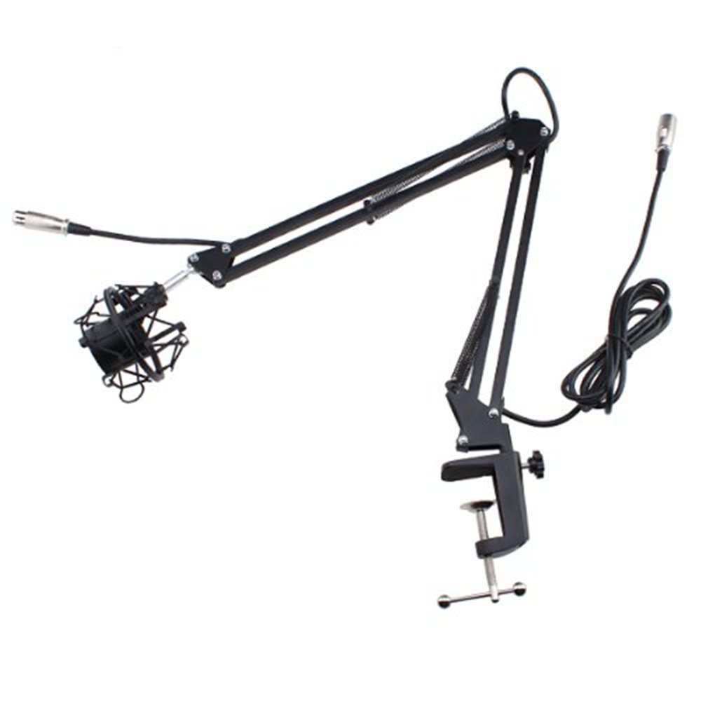 Image Microphone Arm Stand with Shock Mount + Flexible Microphone Mic