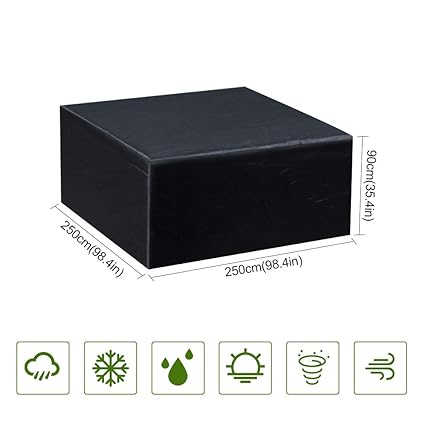 Guansky Patio Set Cover Garden Furniture Cover Tear Resistant