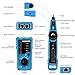 Wire Tracker RJ11 RJ45 Cable Toner Line Finder Multifunction Wire Tracer Ethernet LAN Network Cable Collation Telephone Line Tester Continuity Checking with RJ11 Adapter, Toolkit, eBook