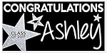 Class of 2017 Graduation Banner Personalized Party Backdrop Silver Glitter Star