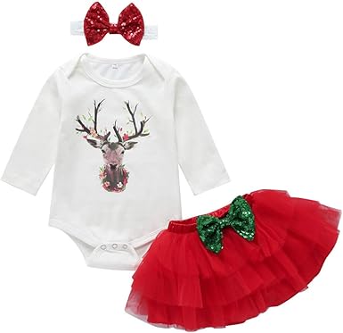 deer print baby girl clothes