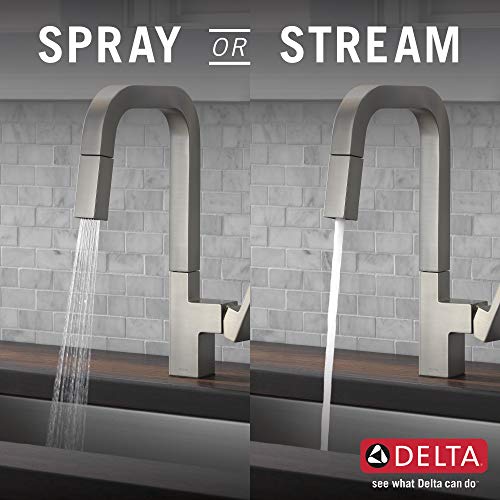 Delta Faucet Junction Brushed Nickel Kitchen Faucet, Kitchen Faucets