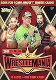 2019 Topps WWE Road to Wrestlemania EXCLUSIVE Factory Sealed Retail Box with RELIC Card! Look for Cards & Autographs of WWE Superstars including Jon Cena, Roman Reigns, Rondo Rousey & More! WOWZZER!