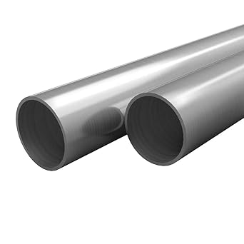 vidaXL 2x Edelstahlrohr V2A 1m Ø12x1,45mm Edelstahl Rundrohr Edelstahlrundrohr
