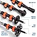 Premium Ultralight Trekking Poles w/ Cork Grips - Your collapsible Hiking / Walking Sticks come with Tungsten Tips and Flip Locks - Enjoy the Outdoors