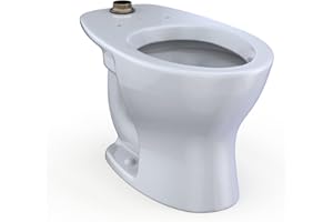 TOTO® TORNADO FLUSH® Commercial Flushometer Floor-Mounted Universal Height Toilet, Elongated, Cotton White - CT725CUF#01