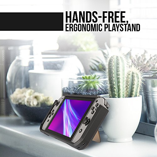 Heavy-Duty-Case-Stand-Stores-5-Games-Slim-Compact-Multi-Angle-Holder-Play-Stand-for-2017-Black