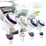 Car Oil Diffuser Humidifier, AblerV Ultrasonic wave Car Air Humidifier and Aromatherapy Essential Oil Diffuser Mister with High Speed Usb Car Charger (Blue)