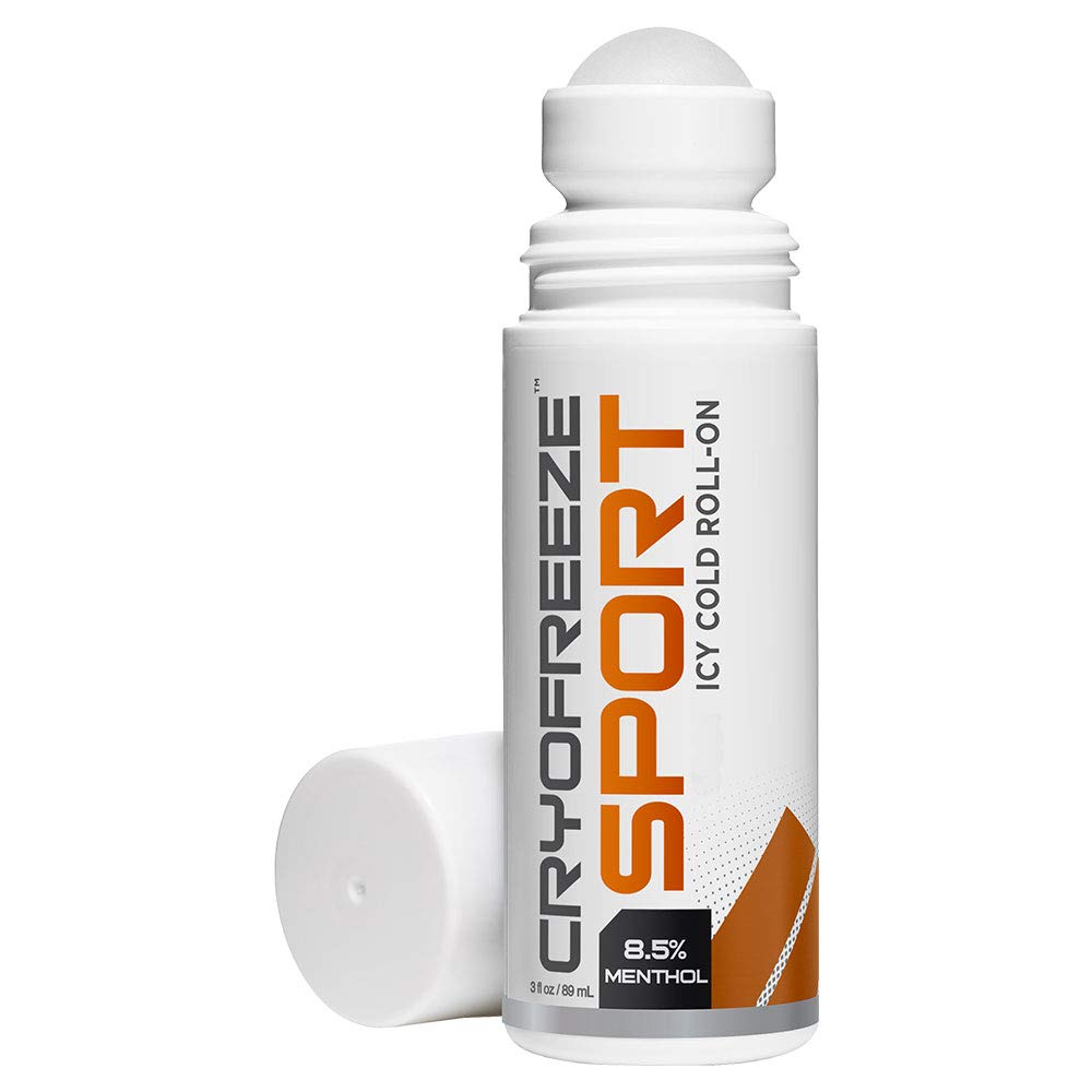 OMAX CryoFreeze Menthol Roll On, Arthritis, Back, Muscle & Joint Made in USA (3 fl oz)