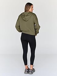 Trendy Queen Hoodies for Women Full Zip Up Cropped
