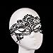 SuperLi Pack of 15 Vintage Lace Masquerade Masks-Halloween Mardi Gras Party Mask(Black)