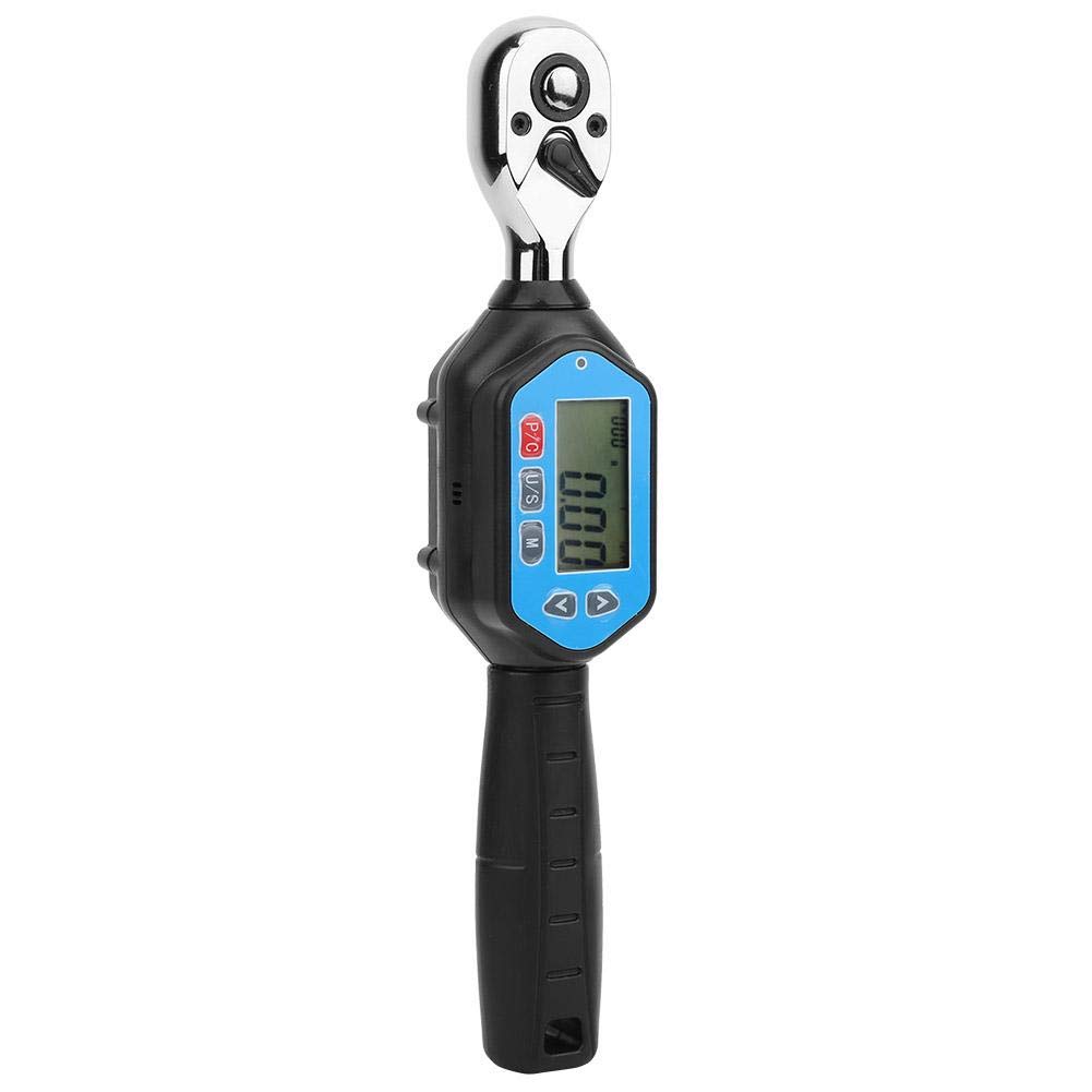 Digital Wrench,Professional High Precision 3/8In 1.8-60N.M Adjustable Wrench with Buzzer&Led Flash Notification,Torque Measuring Tools for Manufacturing,Repairing,Testing Institutions