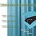 NICETOWN Sliding Glass Door Curtains - Patio Door Blinds, Luxury Home Blackout Curtains for Villa/Hall, Blinds for Bedroom (Teal Blue, 100 inches x 84 inches)