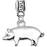LaBenie Dangle Pig Charm Bead