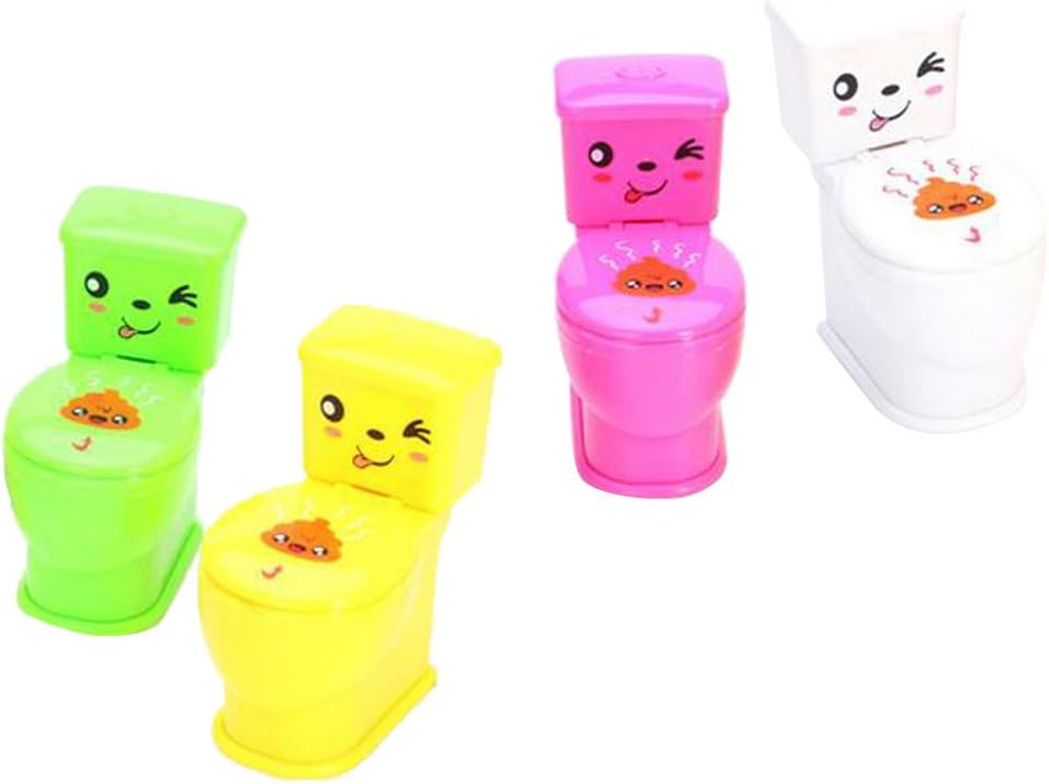 Random 1pc Tricky Spray Water Closestool Toy White Prank Kids Toilet Toys Amazon.co.uk Toys