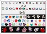 Assorted 4 pack of 3mm - 5mm 316L 14 Gauge Microdermal Replacement Heads