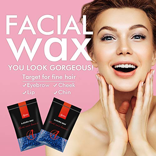 Ajoura Home Wax Warmer Kit for Waxing, Brazilian Sensitive Skin Hair