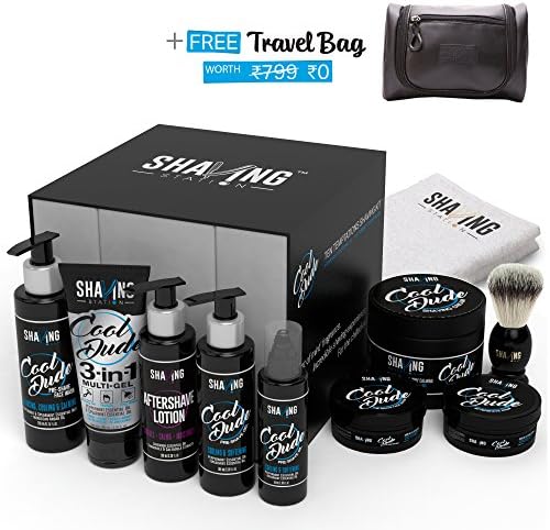 Shaving Station - Ten Temptations Kit - Paraben &amp; Sulphate Free - Peppermint &amp; Spearmint - 10 items included