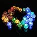LightsEtc Solar String Lights 15.7FT 20 LED Multi Color Crystal Ball Light Indoor and Outdoor