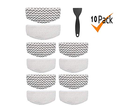 Tingkam 10 Pack Washable Steam Mop Pads Replacement Compatible with Bissell Powerfresh 1940 1544 1440 Series Steam Mop, Model 1544A, 2075A, 1806, 5938, 1940W, 19404, 1940A