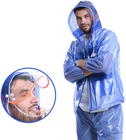 Raincoat Rain Pants Set Transparent Adult Men And Women Outdoor Ride Breathable Split Bicycle Motorcycle Waterproof Jacket Rain Gear