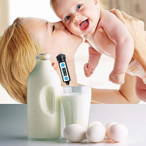 Anpro Thermomètre de Cuisson,Thermomètres de Cuisine Thermomètre Numérique Digital avec Sonde Longue et LCD Ecran pour Nouriture, Viande, Huile, Lait, Vin, BBQ et Eau Chaude - Noir - Cuisine A Vivre Anpro Thermomètre de Cuisson,Thermomètres de Cuisine Thermomètre Numérique Digital avec Sonde Longue et LCD Ecran pour Nouriture, Viande, Huile, Lait, Vin, BBQ et Eau Chaude - Noir