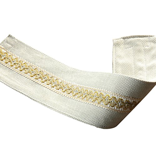 jannyshop 2PCS Modern Minimalist Window Curtain Hook Loop Fastener Lace Cloth Fabric Tie Straps Curtain Hold Backs Tiebacks Straps Beige