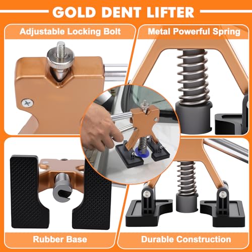 KAOLALI Body Puller Kit of 78 Paintless Dent Puller Kit - Suction Cup Body Puller for Car Dent Removal on Vehicles/Doors