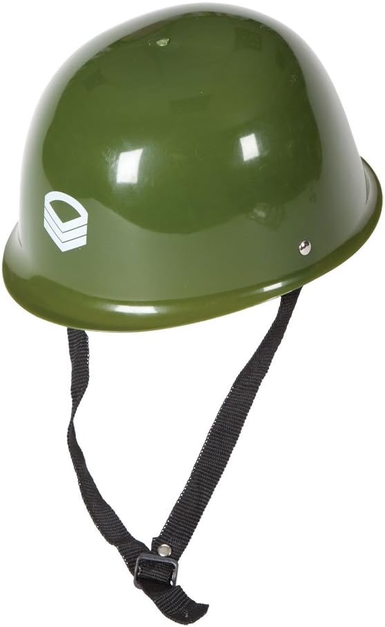Wicked Costumes Adult Plastic Soldier Army Helmet Fancy Dress Hat, Black