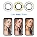 Selfie Ring Light, Keliiyo Phone Ring Light Cell Phone Holder Stand for Live Stream/Makeup, LED Camera Lighting [3-Light Mode] [10-Level Brightness] with Flexible Arms Compatible with iPhone Android