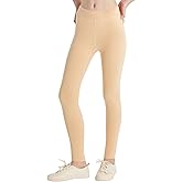 QBK Girls'Cotton Leggings 2T 3T 4T 5T to 12 Years - Ultra Soft & Comfortable Footless Tights for Toddler to Kids