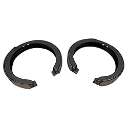 TRQ Parking Brake Shoe Set Compatible with
