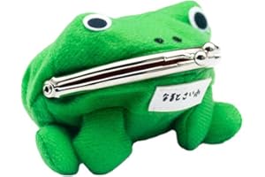 ZBH1985 Frog Wallet Plush Toy Plush Frog Coin Purse Cartoon Animal Frog Coin Purse Coin Purse Key Credit Card Holder Novelty Toy Gift for Children