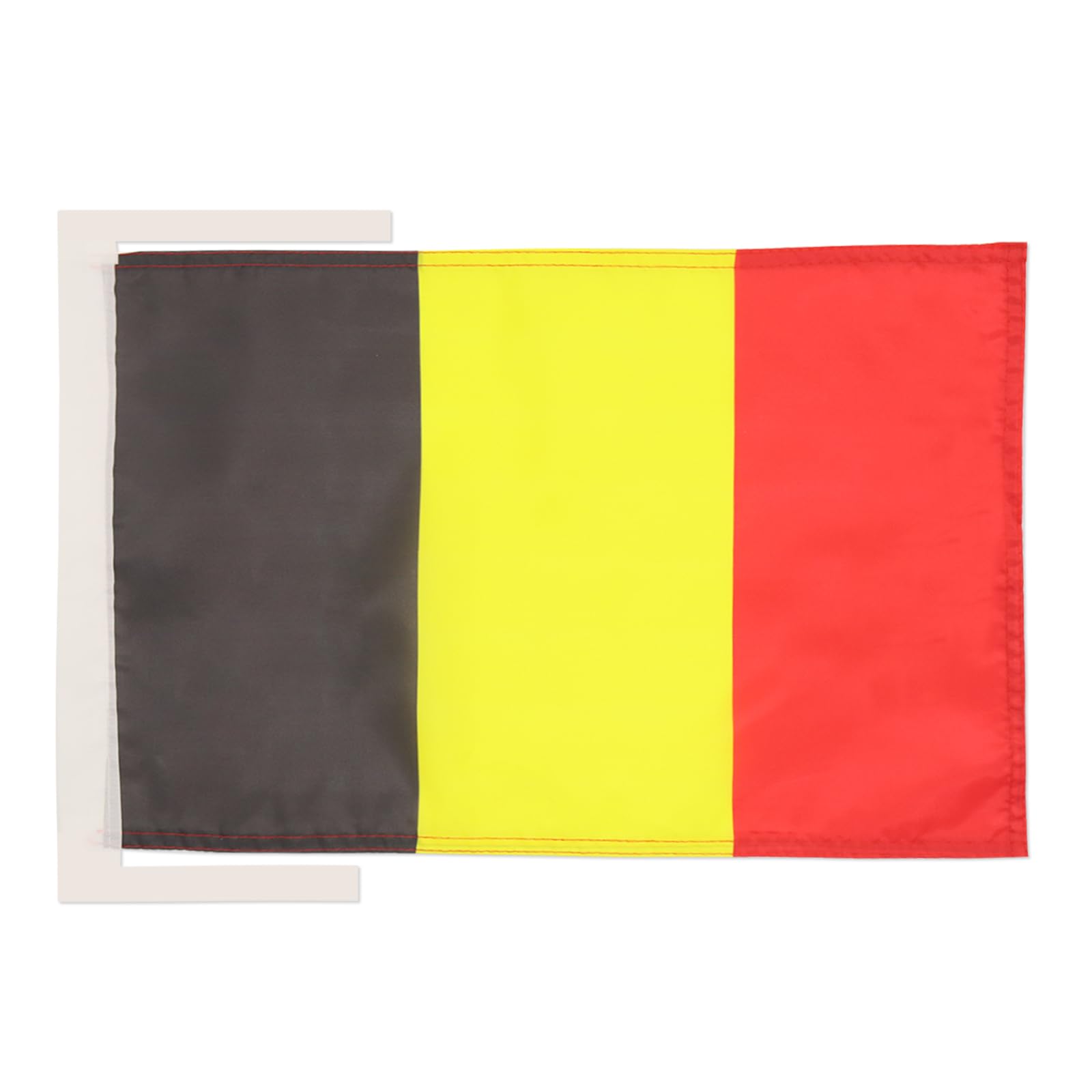 AZ FLAG - Belgium Flag - 18'' x 12'' - Light Polyester Belgian Small Banner with Two Cords - 18x12 in - 45x30 Cm