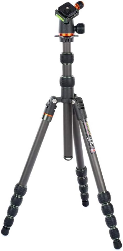 3 Legged Thing Punks Anarchy Brian Carbon Fibre Compact Travel Tripod System (BRIANBLACK), Brian Black