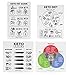Keto Diet Magnet Set for “What to Eat Guide” (Set of 4 Reference Magnets); Includes “Fat Guide”, “Cravings”, “What to Eat” and “Macros Balancing” Cheat Sheets