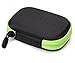 Golf GPS Case by CaseSack, Specially Designed for IZZO Swami 4000+ Golf GPS, and Swami 4000, Swami 5000 Golf GPS Rangefinder; Garmin Approach G30, G6, G7 (Black with Green Zip)
