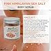 Biofinest Himalayan Body Scrub - with Dead Sea Salt/ Organic Argan Oil, Vitamin E, Essential Oils - Best For Deep Skin Cleansing (250g)