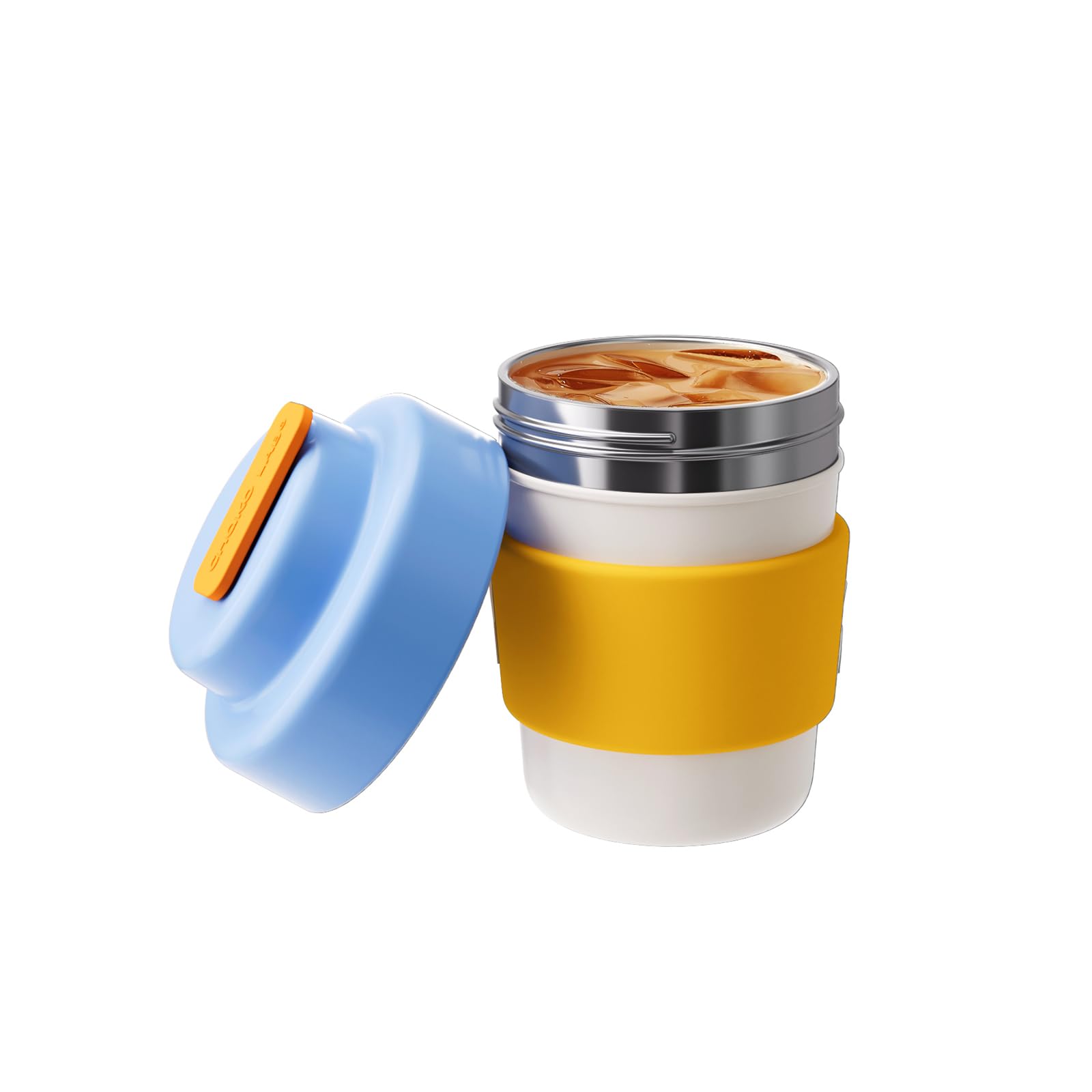 Photo 1 of CHAKO LAB Insulated Travel Coffee Mug, Double vacuum wall,Easy to Grip,BPA free,Blue lid,14 OZ