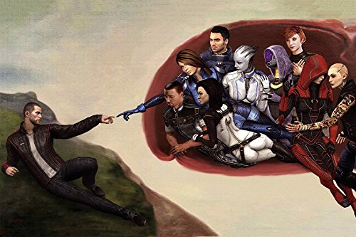 Tomorrow sunny G016 Art Mass Effect Game Poster Art Wall Pictures for Living Room Canvas fabric cloth Print