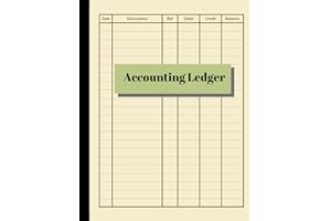 Accounting Ledger: Simple Ledger | Cash Book Accounts Bookkeeping Journal for Small Business | 120 pages, 8.5 x 11 | Log & Tr