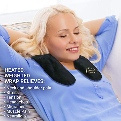 Heating Pad for Neck and Shoulders Microwavable Moist Warming Wrap Hot