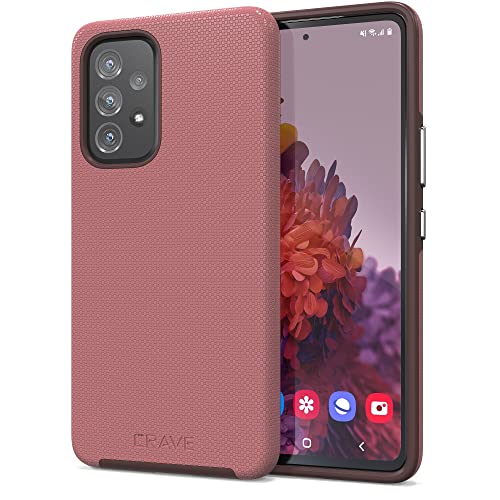 Crave for Samsung Galaxy A53 Case, Shockproof Protection Dual Layer Case for Galaxy A53 5G (6.5 inch) - Berry