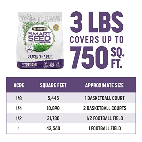 PENNINGTON SMART SEED DENSE SHADE GRASS MIX 3 LB