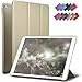 iPad Mini 4 case, ROARTZ Metallic Gold Slim Fit Smart Rubber Coated Folio Case Hard Cover Light-Weight Auto Wake/Sleep for Apple iPad Mini 4th Generation Model A1538/A1550 Retina Display