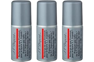 LIGHTERUSA S.T. Dupont Premium Butane 30mL - Red (3 Pack)