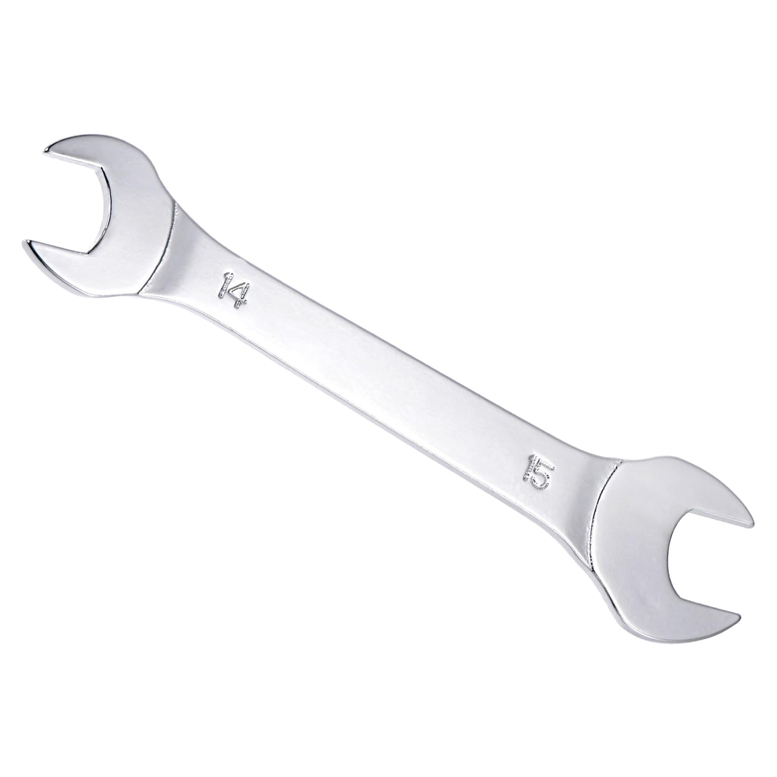 CoCud Thin Open End Wrench, Metric 14mm x 15mm, Double Ended Slim Wrench - (Applications: for Thin Nuts, Narrow Spaces), 1-Pieces