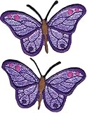 Wrights Iron-On Appliques: Iridescent Butterflies 2-7/8x1-1/4